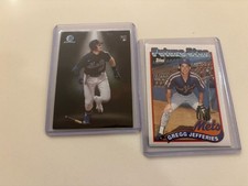 Bowman Chrome Spotlight Bret Baty +  Topps Gregg Jefferies Future Stars RC