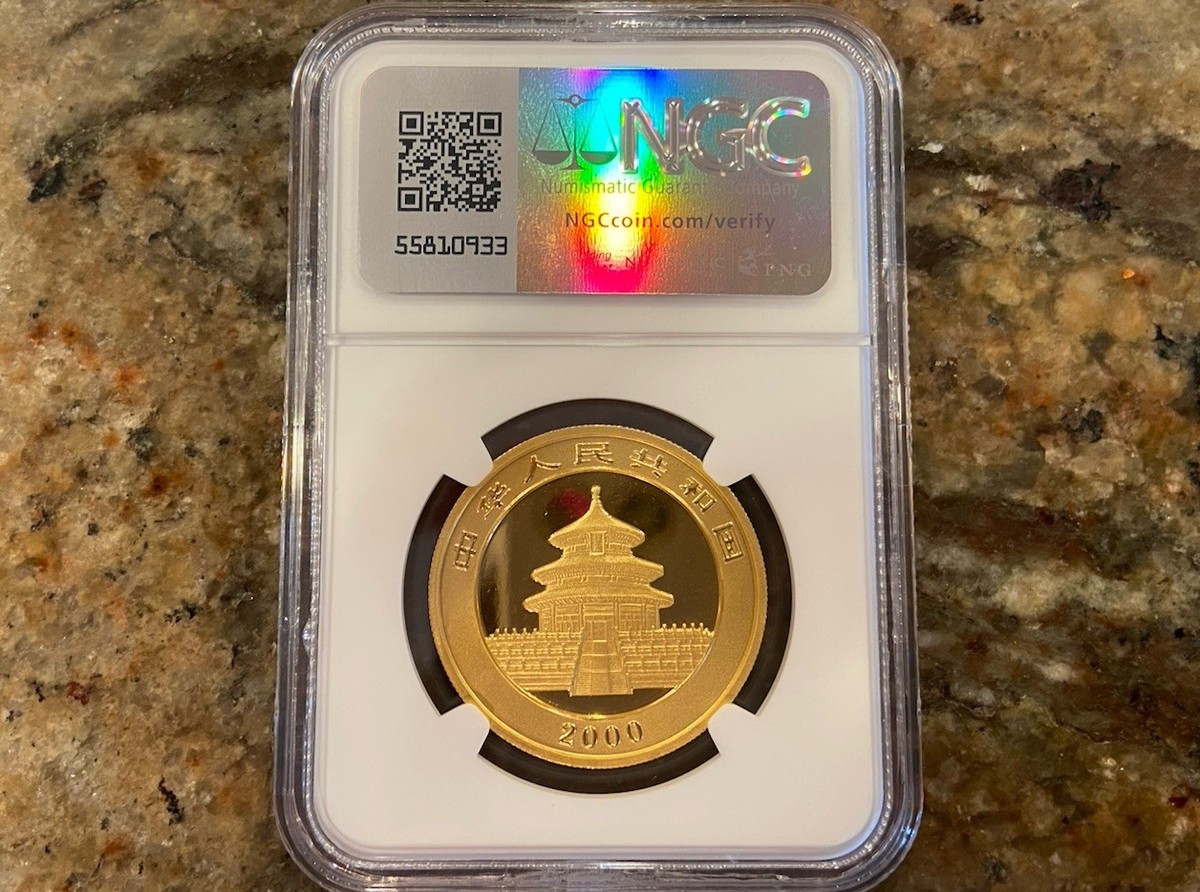 2000 1 Oz 100 Yuan China Gold Panda Coin Frosted Ring MS 69 | eBay