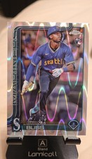 2025 Topps Chrome - Ryan Bliss #37 RayWave Refractor (RC) Mariners MLB! Baseball