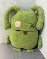 Vintage Ugly Doll Uglydoll OX Monster Green 12  Plush Stuffed Toy 2003