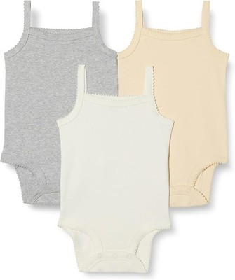 Essential Baby Mädchen Ärmellose Bodys Frühchen 3er Pack Neu