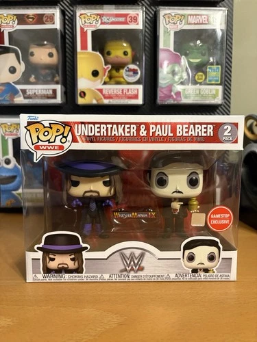 Funko Pop! WWE Undertaker Paul Bearer 2-Pack Vinyl Figures GameStop Exclusive