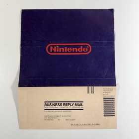 Nintendo Power Mail Away Promo Insert Subscribe NES Zelda Double Dragon