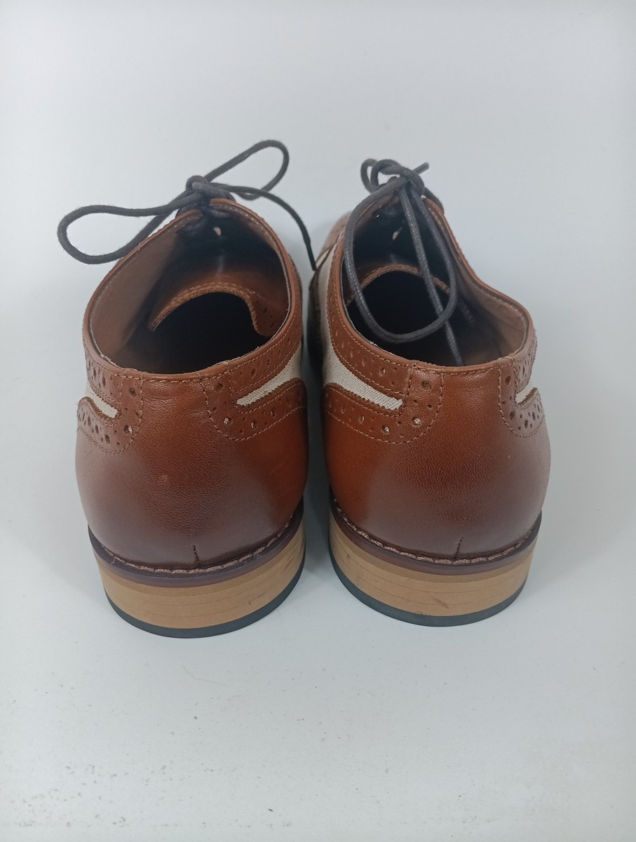 LA MILANO Gregory Oxford Dress Shoes Tan/Natural Leather Upper Men's Size 11 View 3