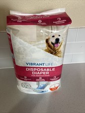 Vibrant Life Disposable Diaper for Female Dogs Size Large 12 Count