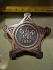 Brass 1861-1865 Civil War GAR Marker
