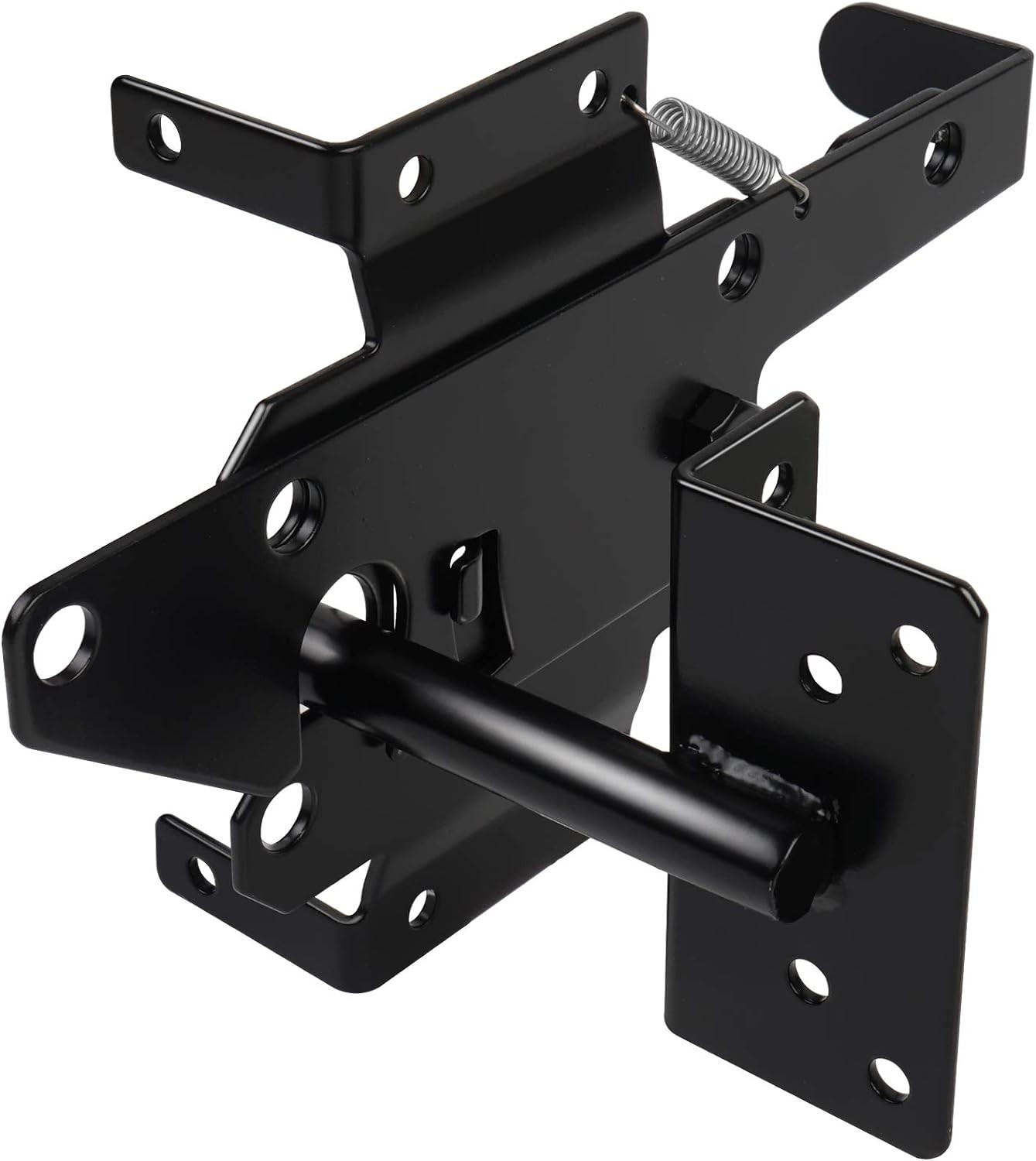 Gate Latches for Wooden Fences Heavy Duty Post Mount Automatic Gravity Black