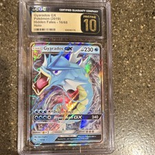 Pokémon Gyarados GX 16/68 Hidden Fates Ultra Rare Holo English CGC PRISTINE 10 on eBay