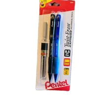 Pentel Twist-Erase Express Mechanical Pencil w/Lead & Jumbo Eraser Refills, 0.5