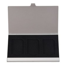 Aluminum Alloy Memory Card Case Card Box Holders For 3PCS Cards U4O14820