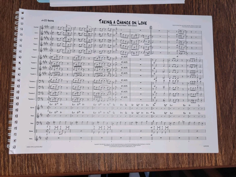 "Taking A Chance On Love" Benny Goodman Myles Collins Transcription/Record Lift - Image 2 of 4