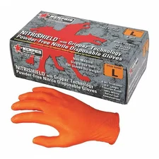 Mcr Safety 6016Om Nitrishield With Grippaz, Nitrile Disposable Gloves, 6 Mil