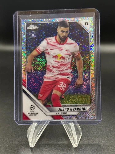 2021-22 Topps Chrome UEFA Josko Gvardiol Rookie Speckle Refractor #80