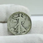 1917  US Walking Liberty 50c VG Damage  Cleaned