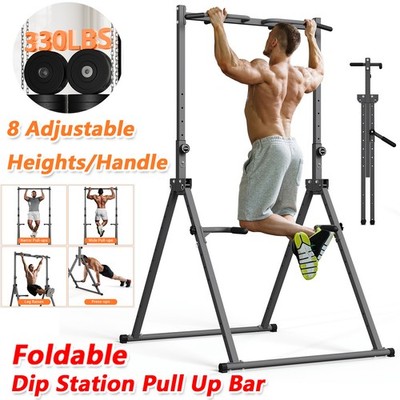 Power Tower Dip Station Pull Up Bar | Multi-Function Home Gym Fitnessgerät 150KG