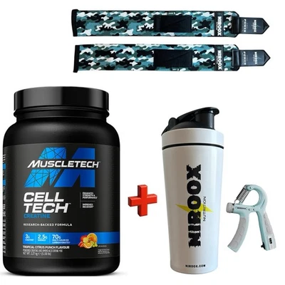 Kreatin Muscletech Cell-Tech Creatine- 2270 gr - Tropical Citrus Punch + Bonus
