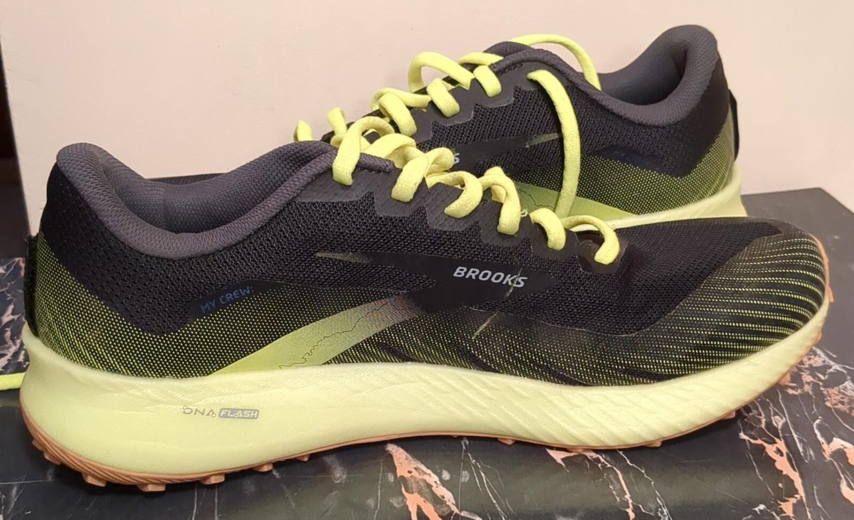 Brooks Catamount Trail men’s Size 8.5 Gray/Neon Yellow Running Shoes 1103521D013 Brooks CATAMOUNT Trail Running Shoe | Mercari main image 3