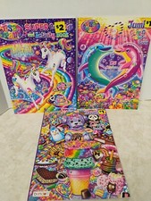 Lisa Frank Coloring Books Unicorns and Puppy With treats-Dolphins NEW