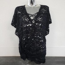 Black Classic Beach Bikini Cover Up