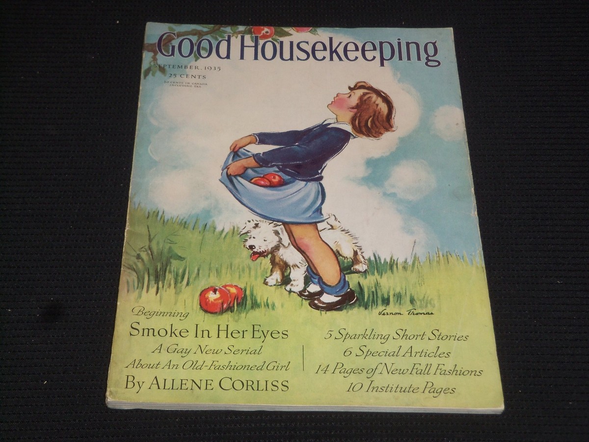 1935 SEPTEMBER GOOD HOUSEKEEPING MAGAZINE - ILLUSTRATED COVER
