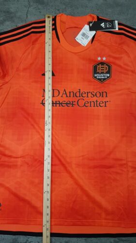 ADIDAS Houston Dynamo 23/24 Authentic Home Soccer Jersey Mens Size 2XL Orange - Picture 8 of 8