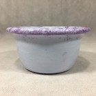 Hand Painted Pottery Ceramic Purple Rim Bowl 5.75" — photo 8