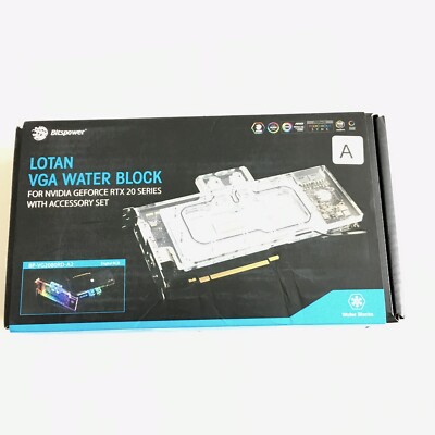 Bitspower Lotan VGA Water Block for NVIDIA GeForce RTX 20 Series w Accessory Set