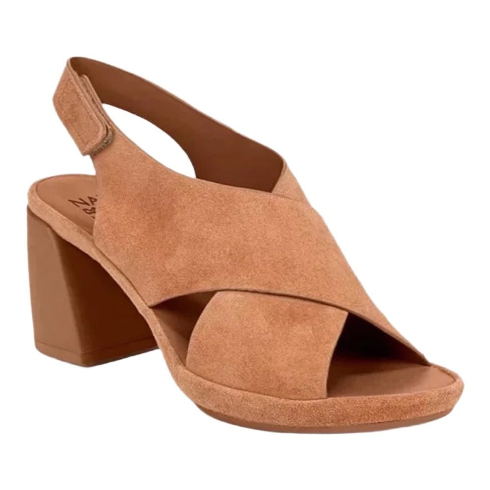 APL Sandali con tacco a blocco Naturalizer taglia 8 1 2 Gennleap slingback marrone NUOVI