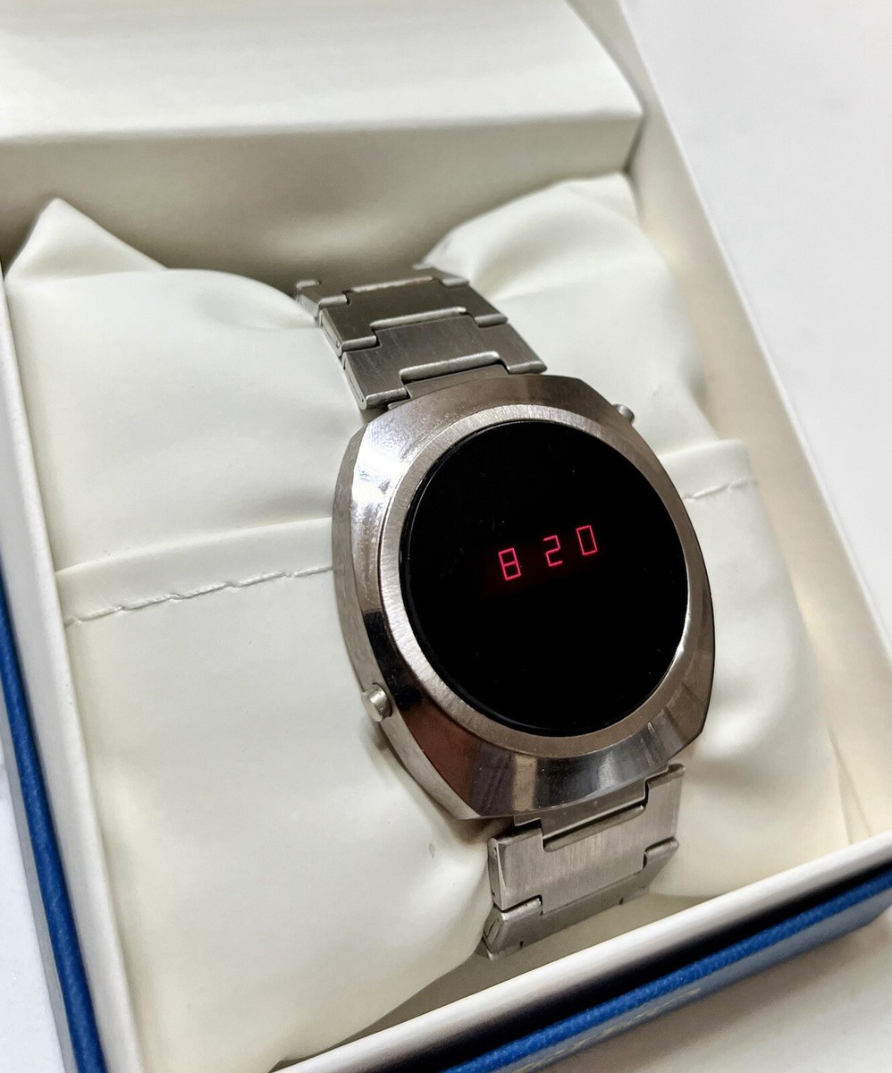 Montre Digitale Jaz / Mido Driver LED Rouge 1975-1976 - Vintage Rare, Occasion
