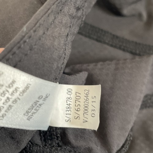 Athleta Dobby Be Free black Knicker Capri Stash Pockets 138478 XS Crop Legging - Picture 13 of 13