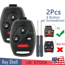 for 2003 2004 2005 2006 2007 Honda Accord CR-V 4Button Remote Key Fob Shell Case