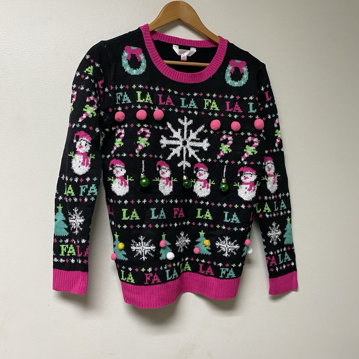 No Boundaries Juniors Christmas Sweater L (11-13) NWT