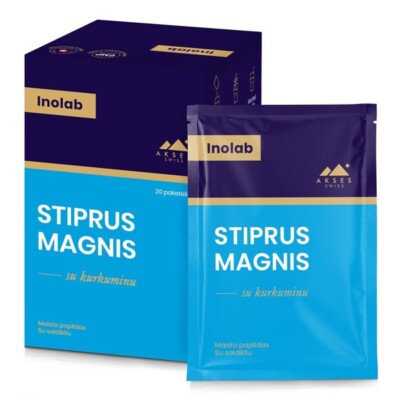 INOLAB Stiprus Magnis Magnésium Avec Curcumine 20 Sachets Supplément Body Muscle