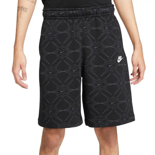 Print Fleece Shorts Black 2XLT | eBay