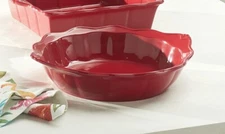 Princess House Pavillion Red Berry Round Baker 3228 New!