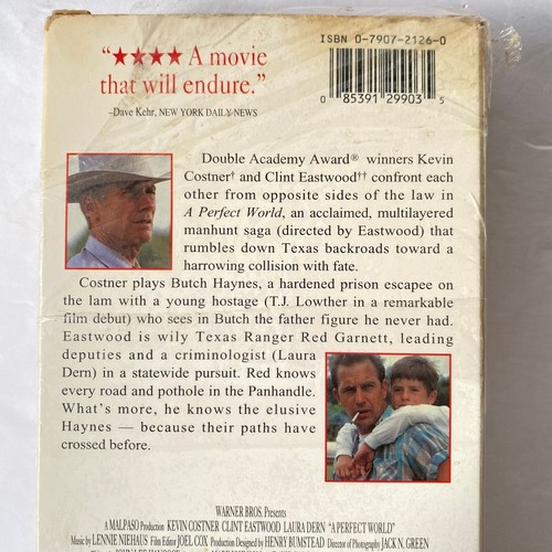 A Perfect World VHS Movie with Clint Eastwood Kevin Costner Vintage 1993 - Picture 5 of 21