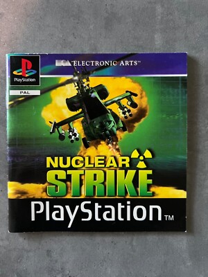 NUCLEAR STRIKE Instruction Manual Only Sony PlayStation PS1 PAL