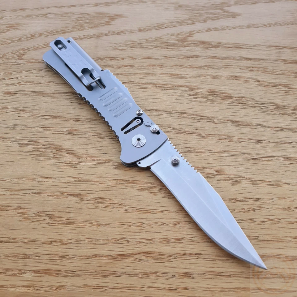 SOG Slimjim 辅助折叠刀 3.13 英寸 AUS-8 钢制刀片 420HC 钢手柄 — 第 2/4 张图片