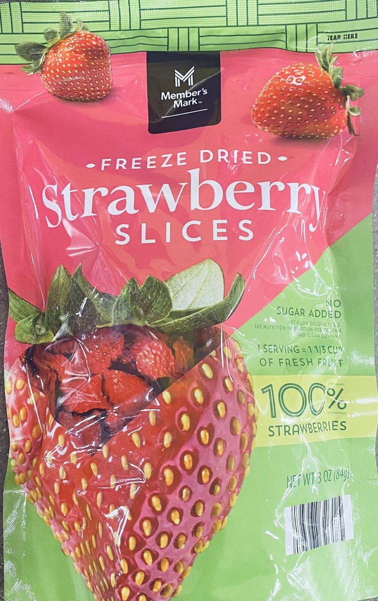 strawberryページ Member's Mark Freeze Dried Strawberry Slices 3 oz Bag - FREE
