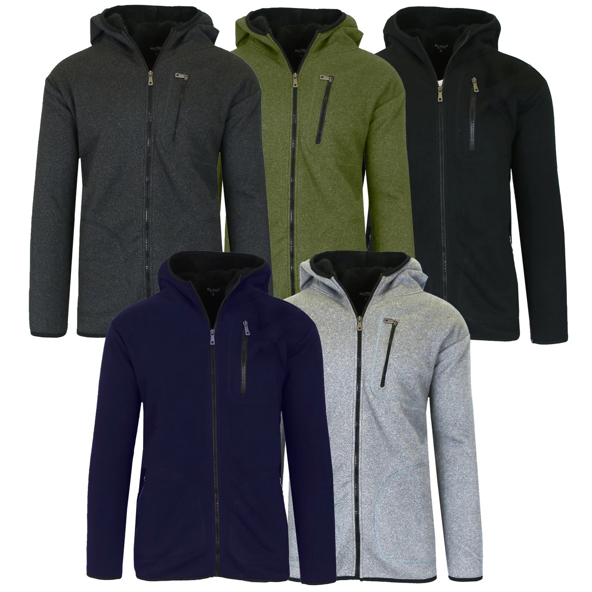 Mens heavy sherpa fleece lined cheap jacket