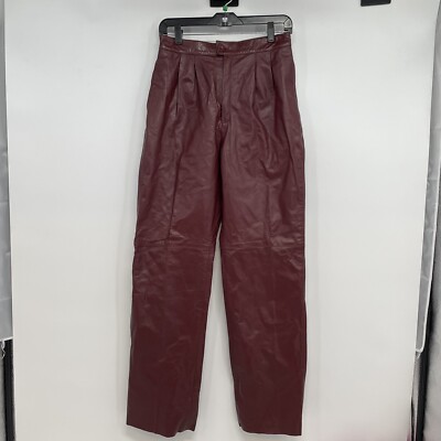 NWT Vtg Marco Morani Leather Lined  Moto Pants Women's Size 5/6  Motorcycle
