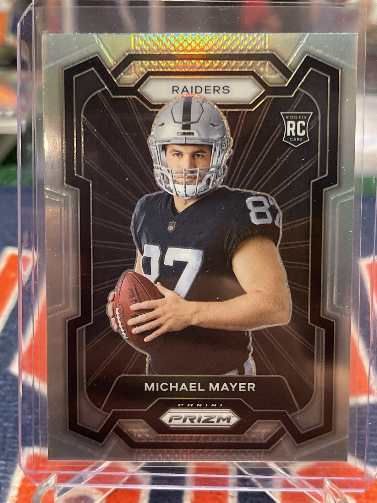 Michael Mayer 2023 Panini Prizm Silver Rookie Variation SP #316 RC Raiders