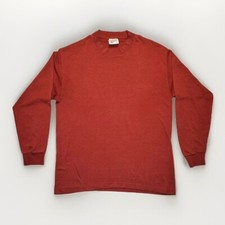Sunbelt Sportswear LS Shirt Single Stitch USA Made Unisex Sz M 90s Vintage