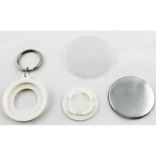 1-1/4" 44mm Key Chain Button Parts 100 Sets/Pack For DIY