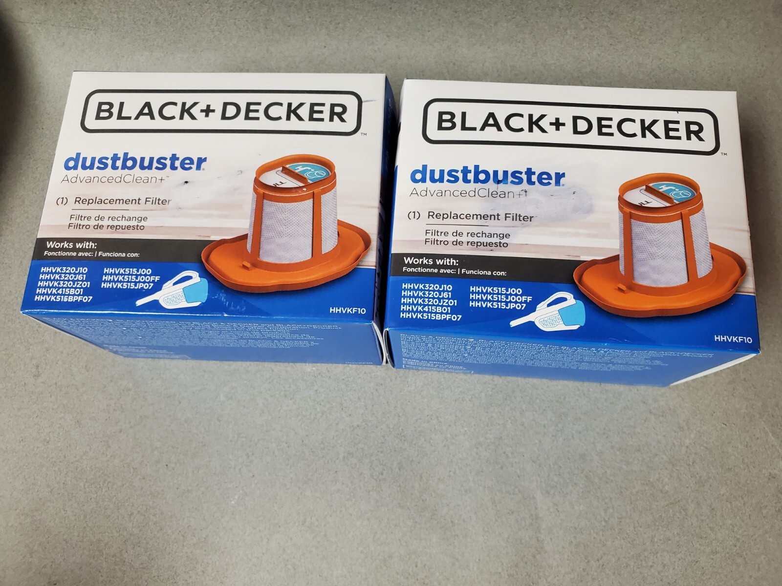 Lot of 2 BLACK+DECKER Dustbuster Advanced REPLACEMENT FILTER HHVKF10