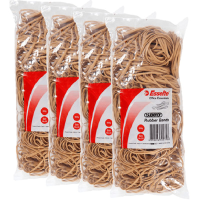 NEW 4x Bags Esselte Superior Rubber Bands Size No.33 500G Bag Pack BULK