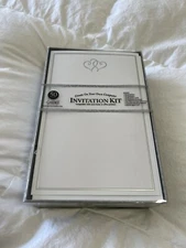 Gartner studios 50 Count Platinum Hearts Wedding Invitation Kit~ Sealed Package