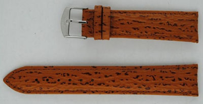 Bracelet De Montre En Cuir Véritable Bordeaux - Grain Requin - Largeur 20mm - Neuf Sans étiquette