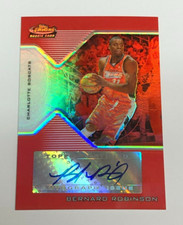 2004-05 Topps Finest RED REFRACTOR AUTOGRAPH Bernard Robinson #185  59/79
