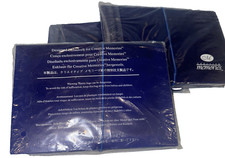 3 Creative Memories PHOTO Storage File Mates Blue Accordion Organizers NEW